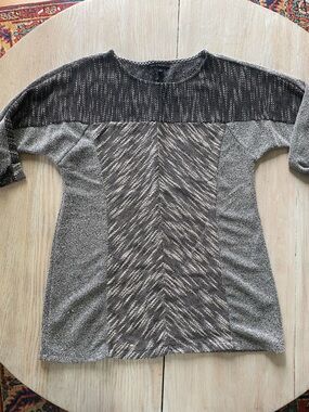 Zac & Rachel Gray Marled Knit sweater